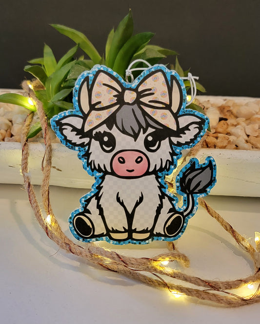 HIGHLAND COW WITH CARDSTOCK